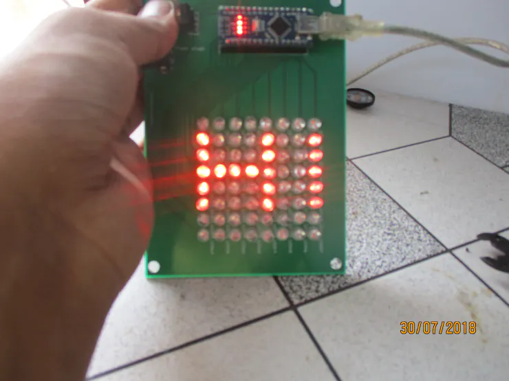 PCB for LED matrix using Arduino